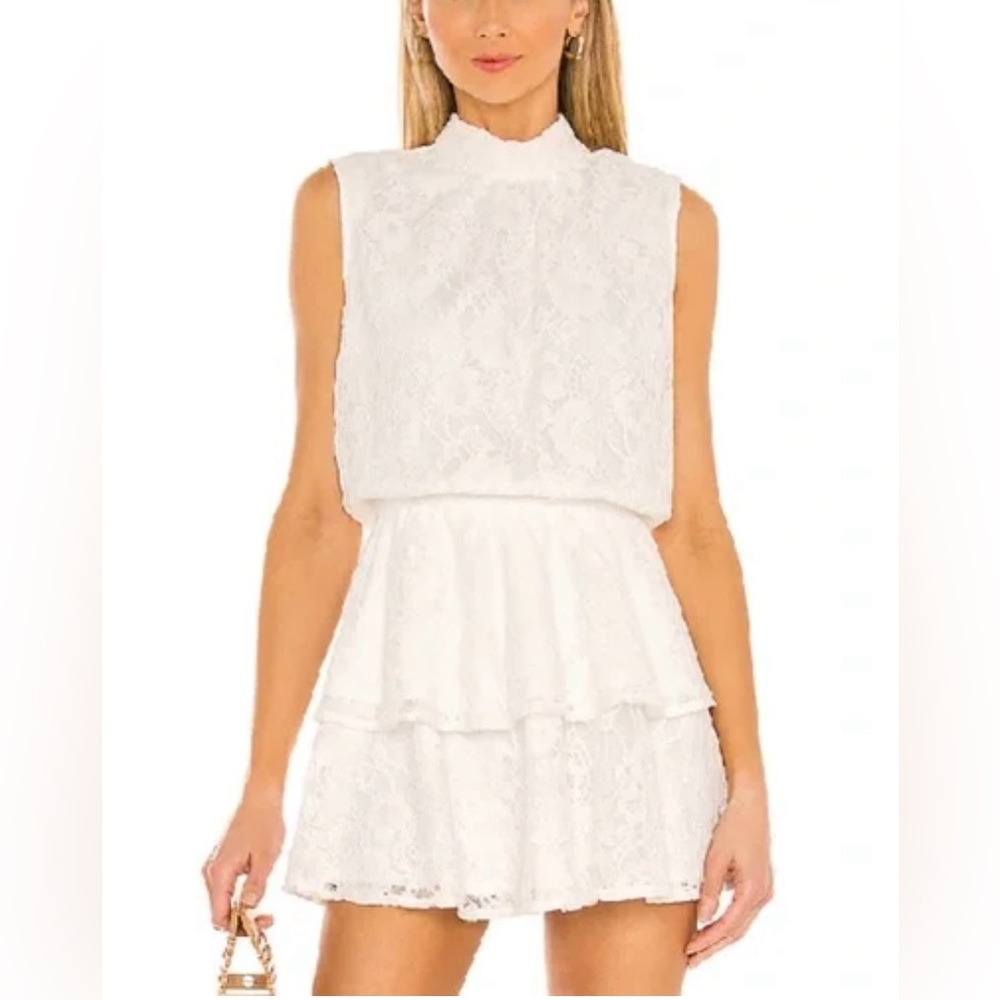 Yumi Kim White Lace Mini Dress Size Large NWT